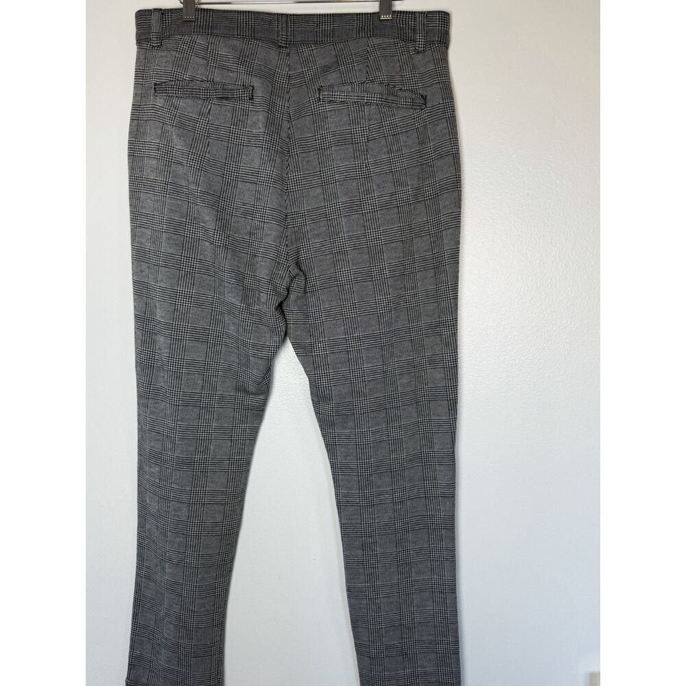 Men's Gray Plaid Slim 2-Piece Suit 40, 32x30, 2-Button, Pockets - Picture 4 of 15